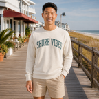 Adult Shore Vibes Crew Sweatshirt