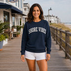 Adult Shore Vibes Crew Sweatshirt