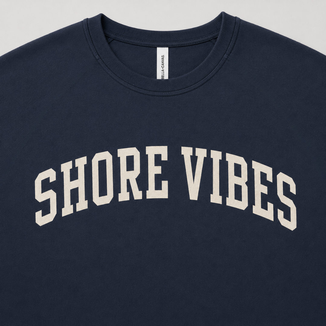 Adult Shore Vibes Crew Sweatshirt