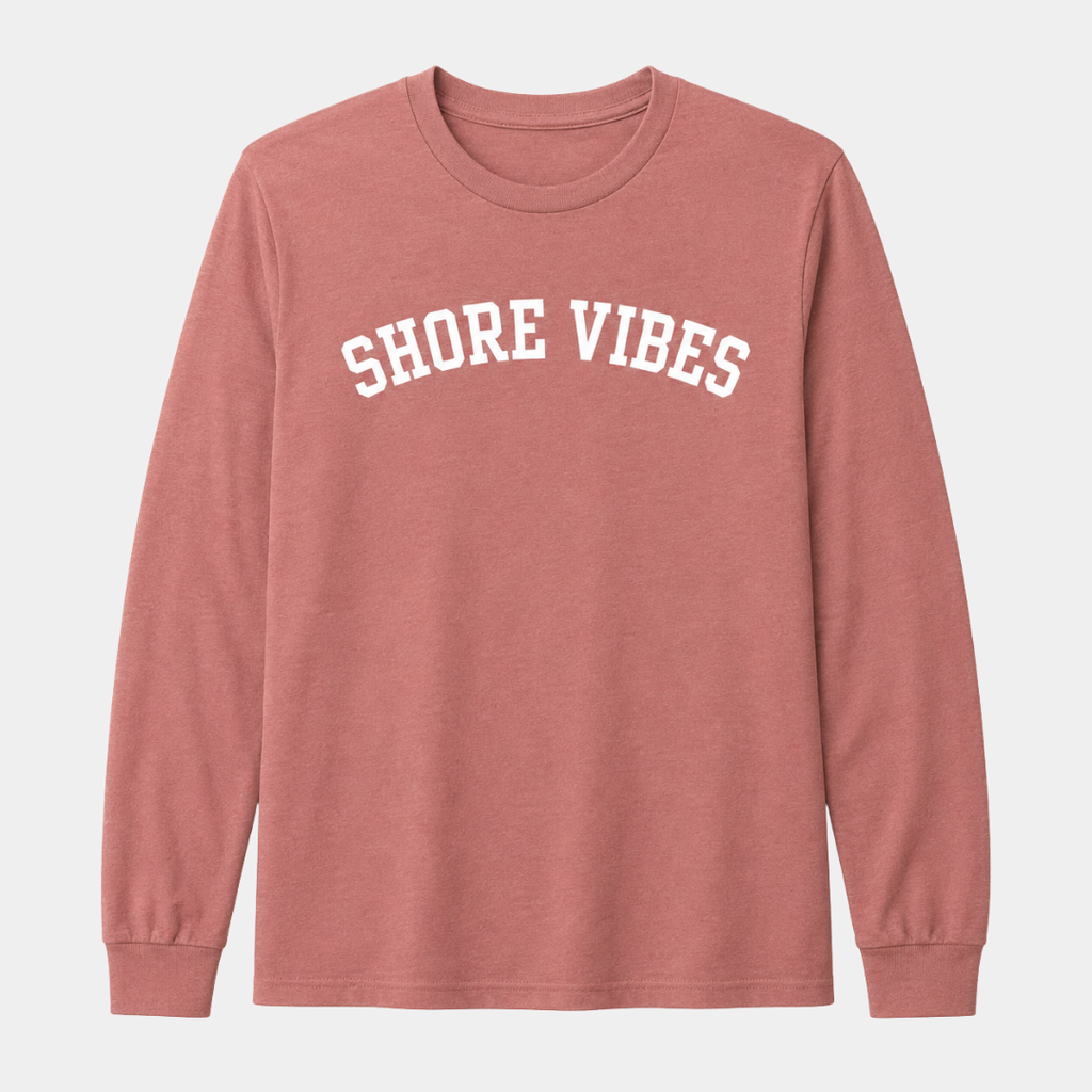 Shore Vibes Classic Arch Hoodie – Dusty Rose