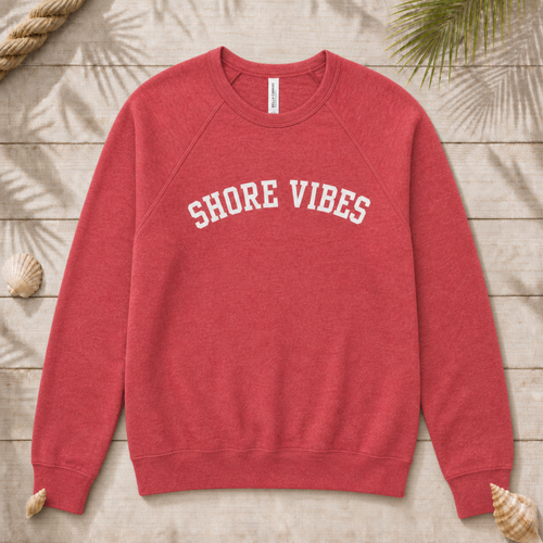 Bella & Canvas Adult Shore Vibes Crew Sweatshirt