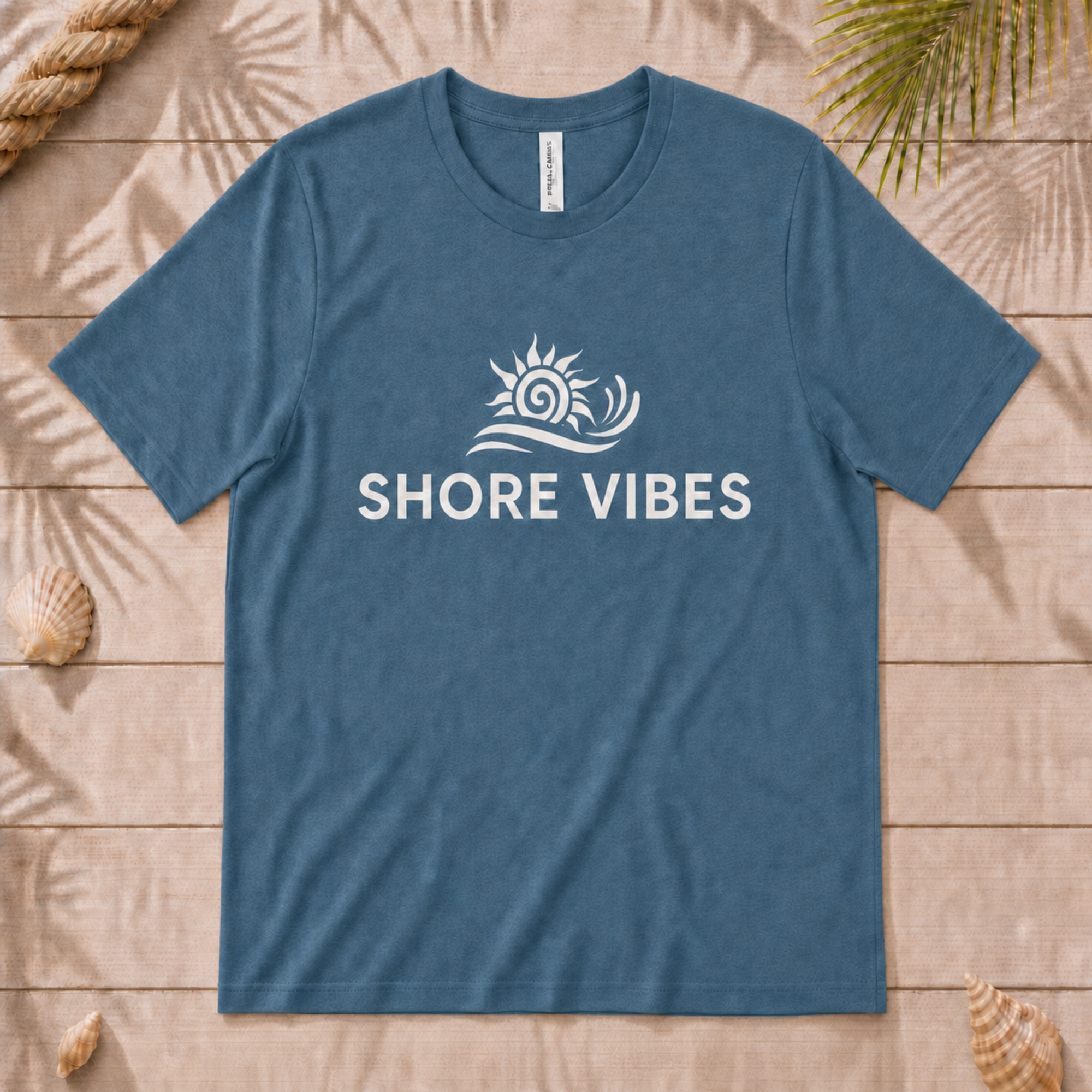 Adult Shore Vibes Sun & Wave Tee