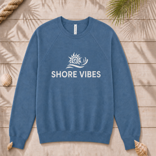 Bella & Canvas Adult Shore Vibes Crew Sweatshirt
