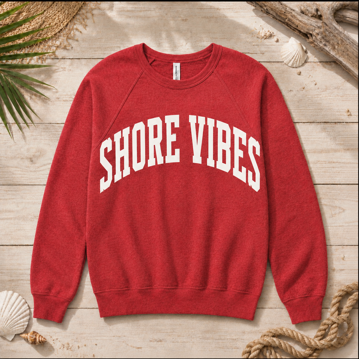 Adult Shore Vibes Crew Sweatshirt