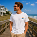 Bella & Canvas Shore Vibes NJ Shore Map Unisex Tee