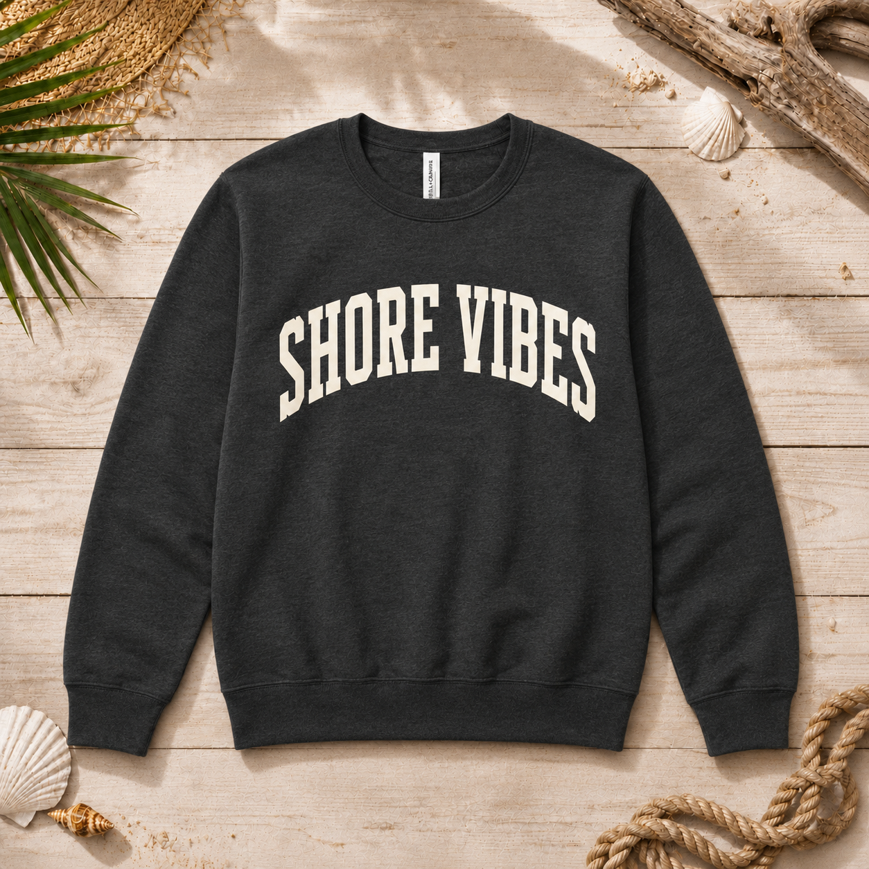 Adult Shore Vibes Crew Sweatshirt