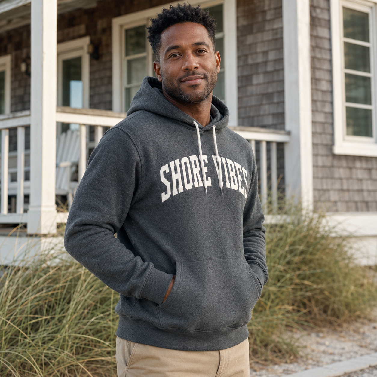 Adult Shore Vibes Classic Arch Hoodie