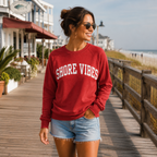 Adult Shore Vibes Crew Sweatshirt