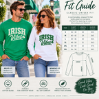 Port & Co PC55LS Irish Vibes long sleeve shirt unisex fit and size guide
