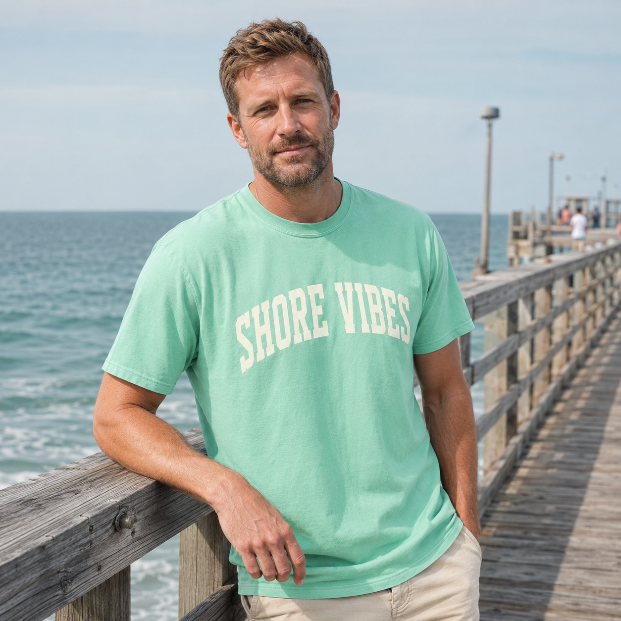 Adult Shore Vibes Classic Arch Tee