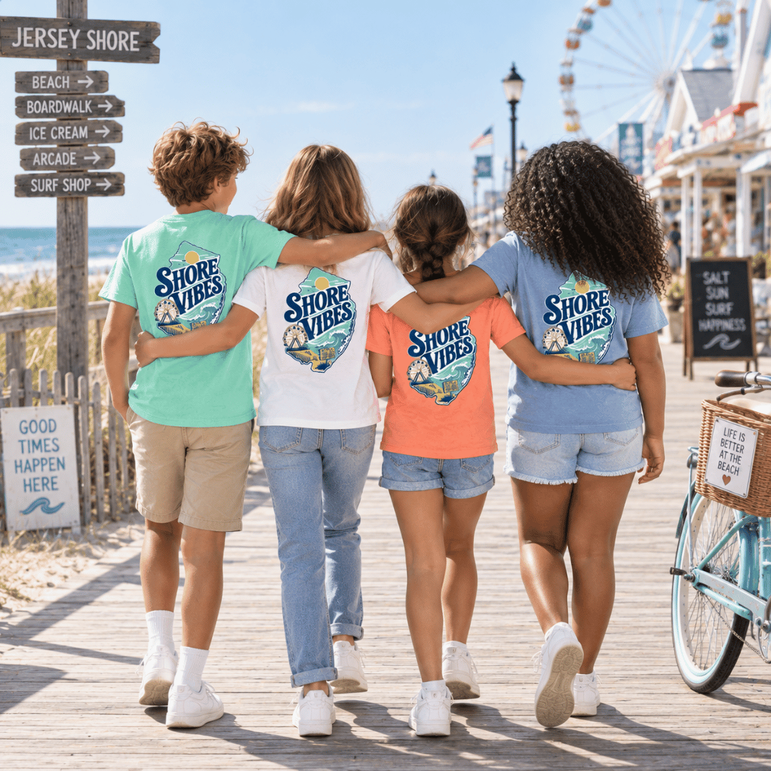 Kids Jersey Shore Graphic T-Shirt | Comfort Colors® Youth Tee