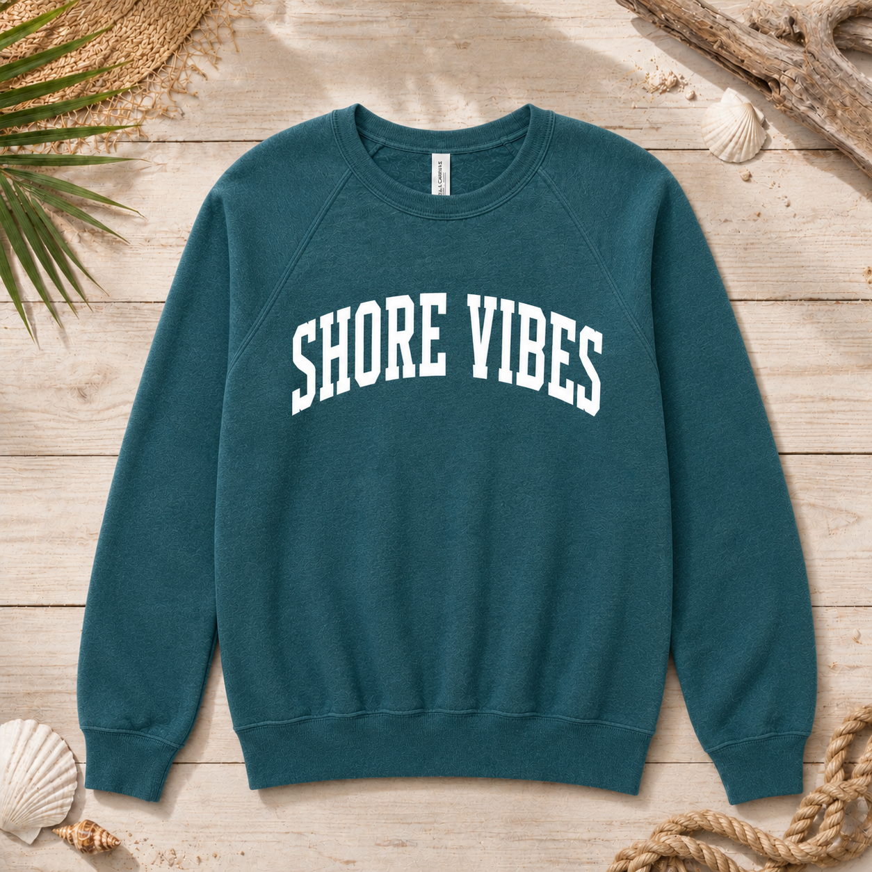 Adult Shore Vibes Crew Sweatshirt