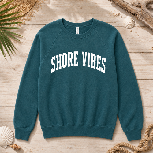 Bella & Canvas Shore Vibes Crew Sweatshirt
