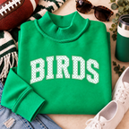 Women’s Philly Reversible Mock Neck Sweatshirt – PHILLY, BIRDS & EAGLES