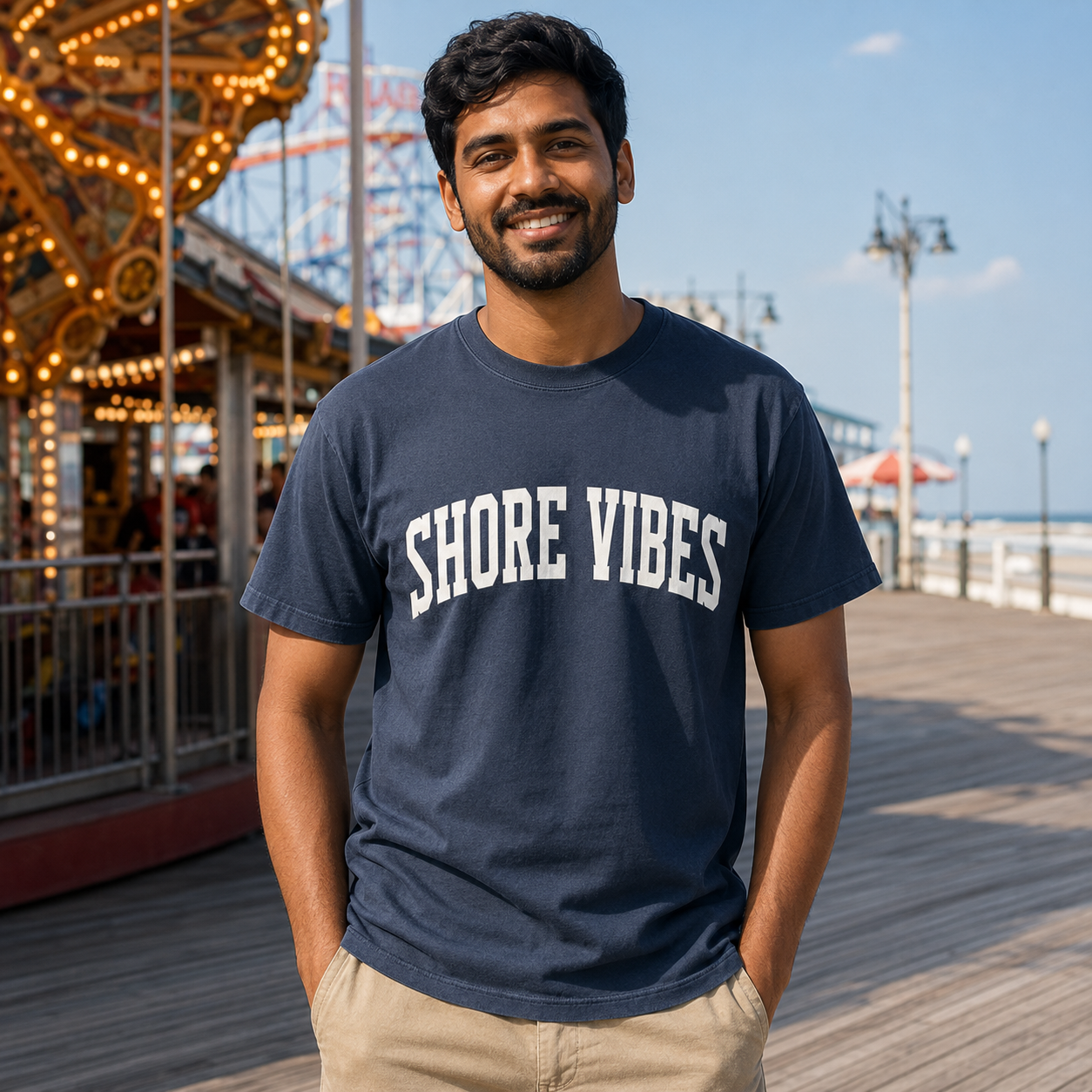 Adult Shore Vibes Classic Arch Tee
