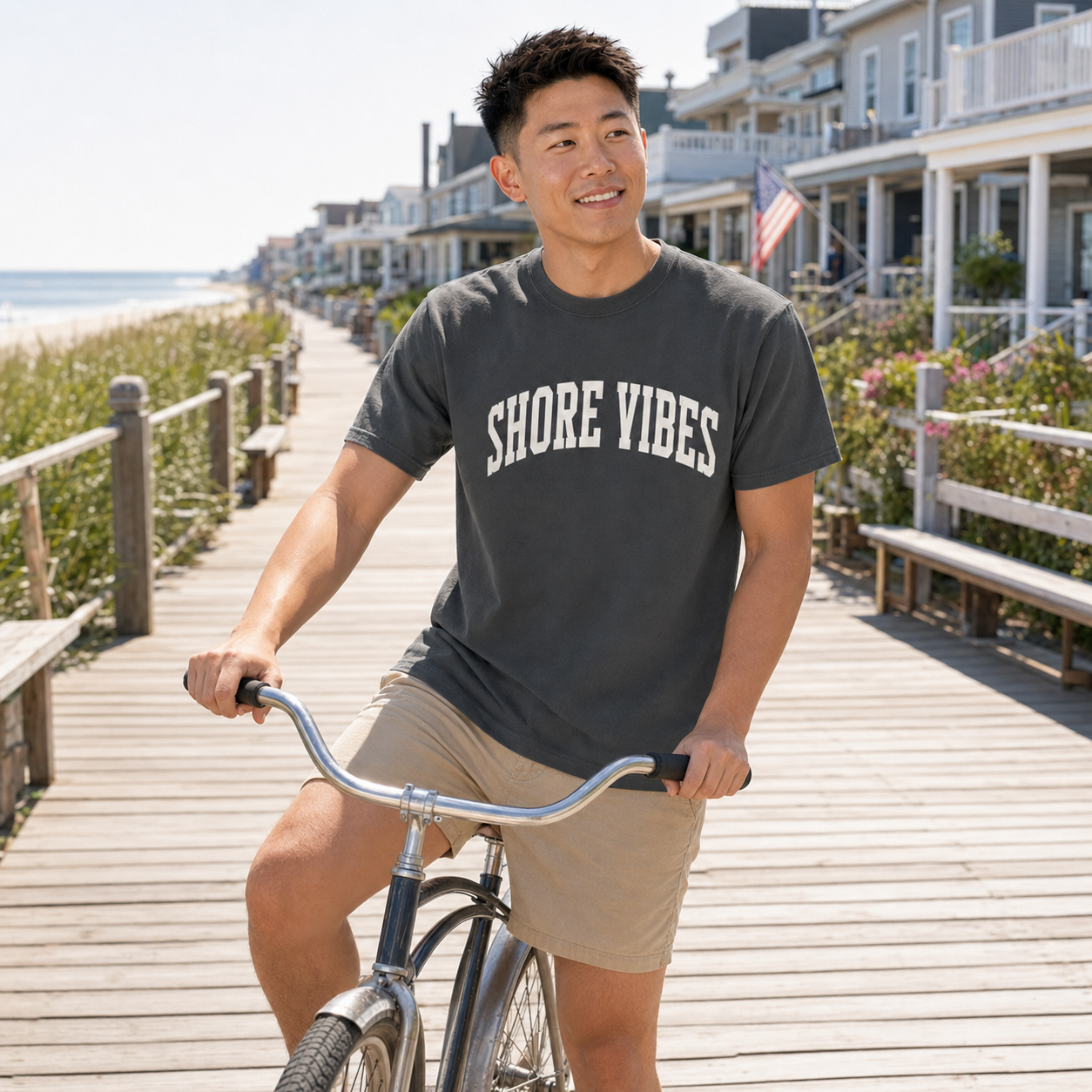 Adult Shore Vibes Classic Arch Tee