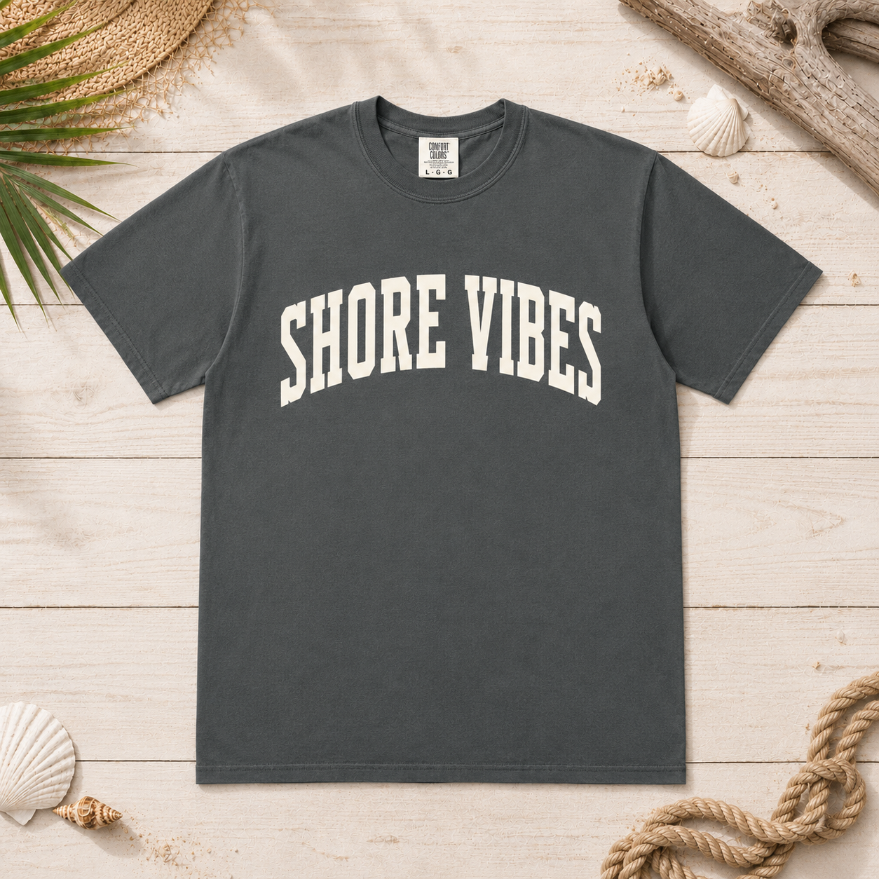 Adult Shore Vibes Classic Arch Tee