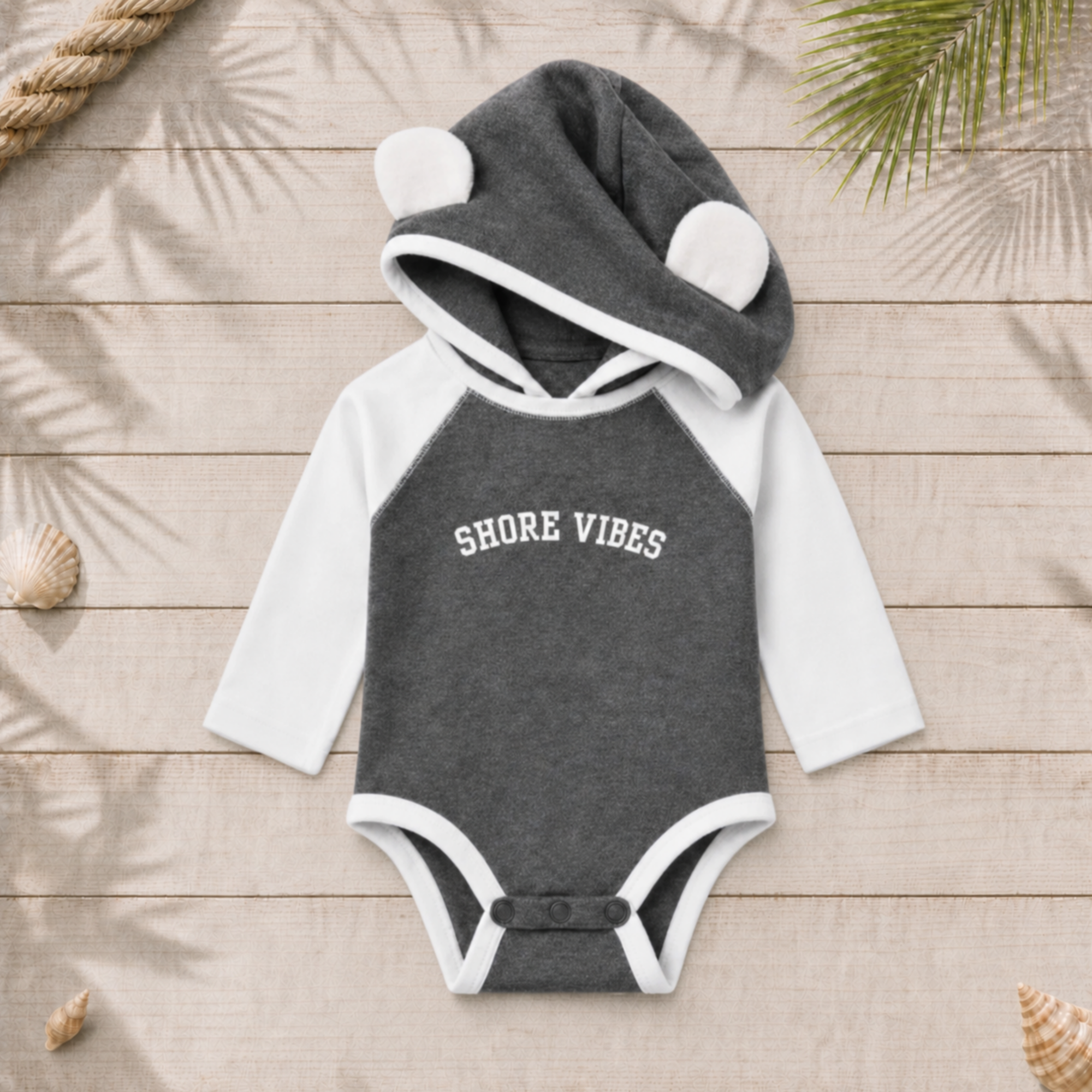 Infant Shore Vibes Bunny Onesie