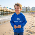 Shore Vibes Kids Sun & Wave Logo Hoodie – Royal Blue