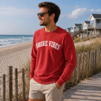 Adult Shore Vibes Crew Sweatshirt