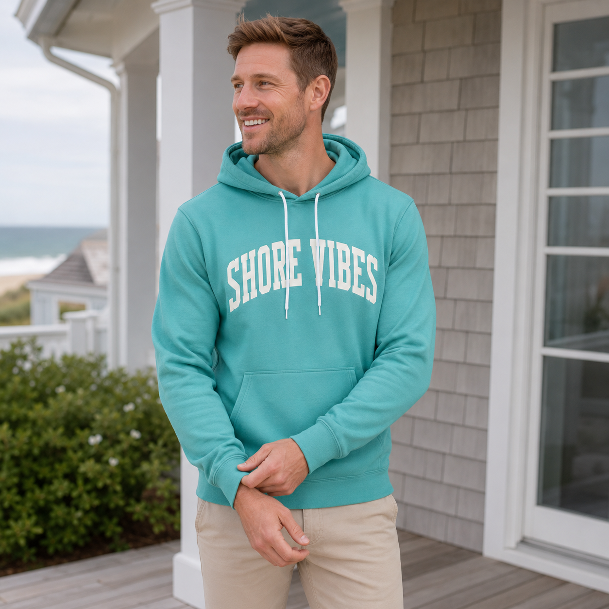 Adult Shore Vibes Classic Arch Hoodie