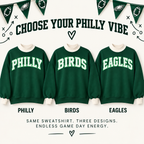 Women’s Philly Eagles Game Day Mock Neck Sweatshirt
