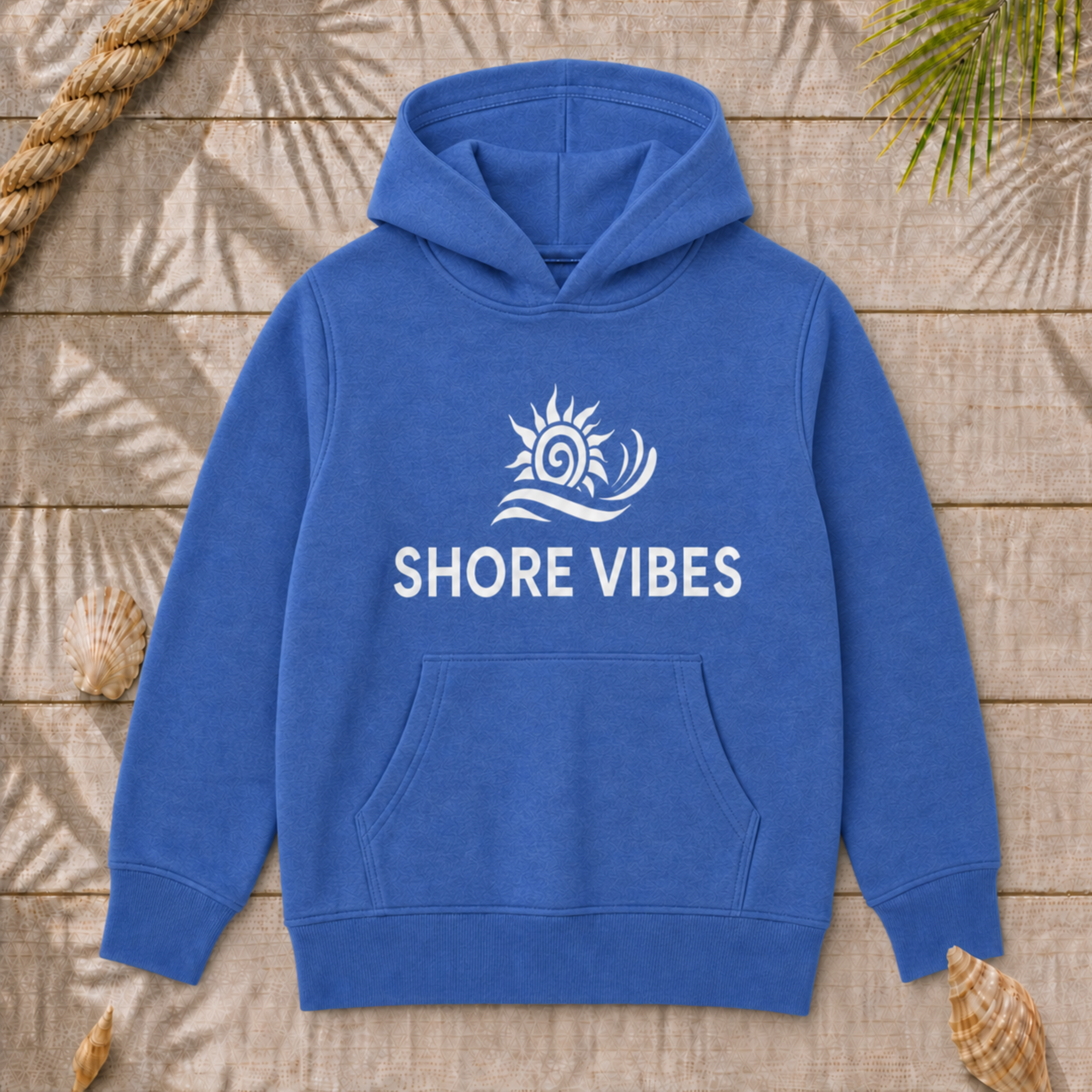 Toddler Shore Vibes Sun & Wave Hoodie