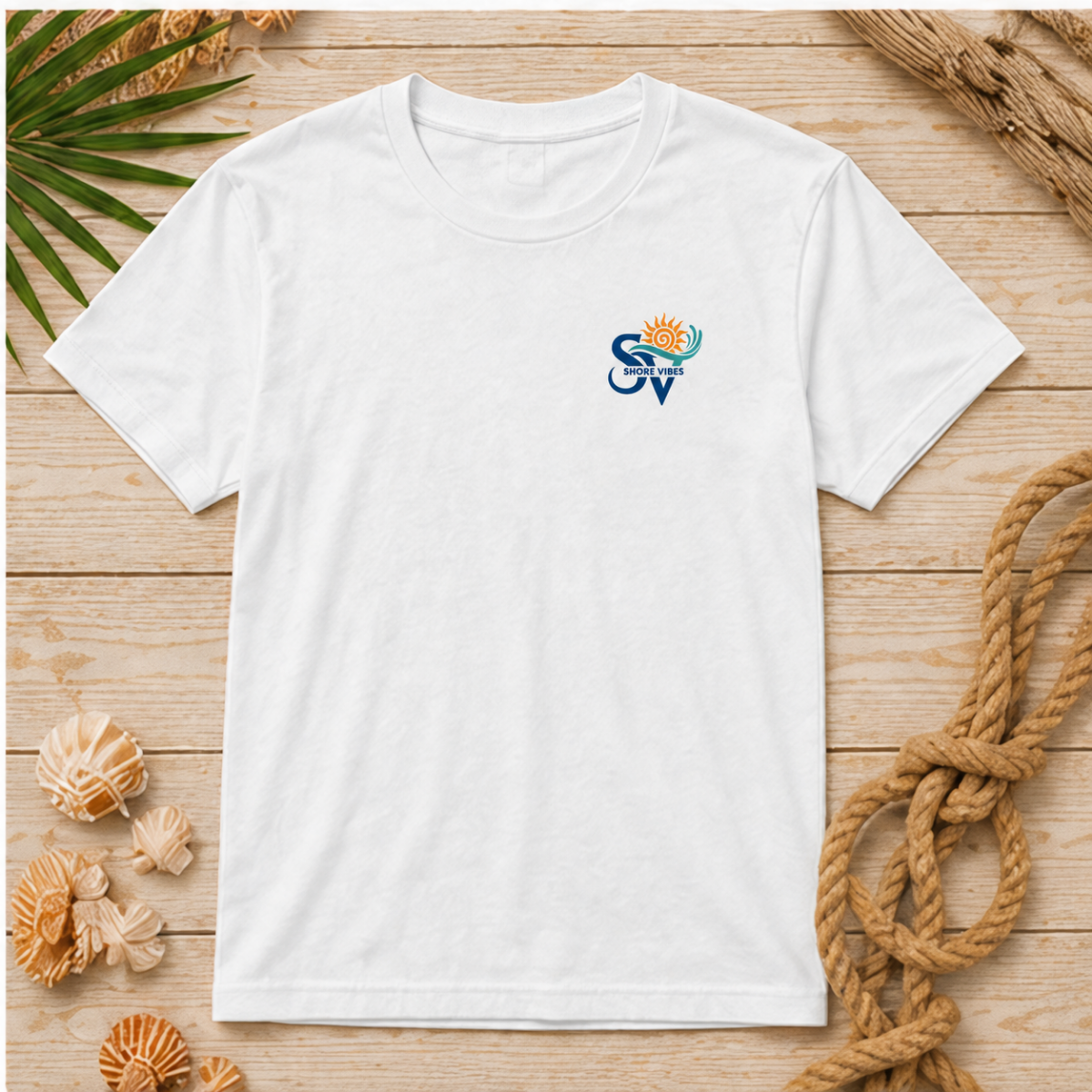 Adult Shore Vibes New Jersey Map Tee