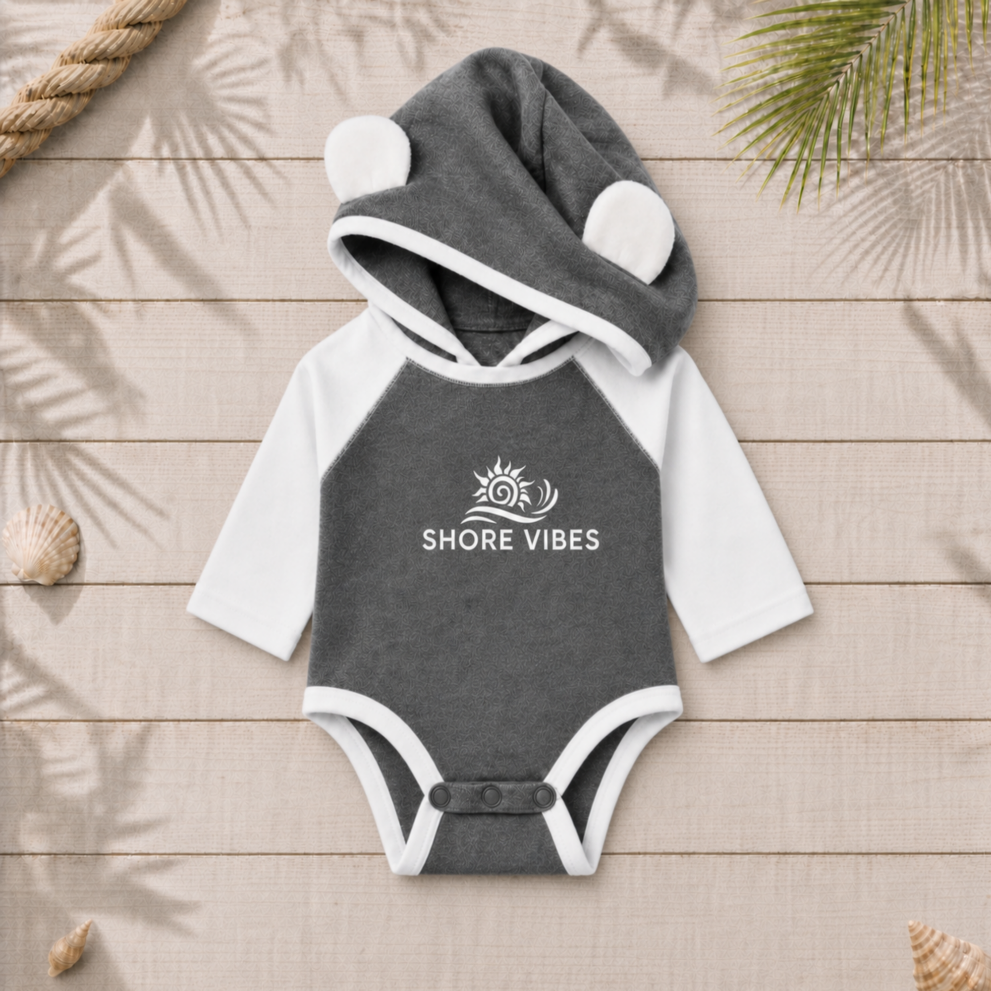 Infant Shore Vibes Bunny Onesie